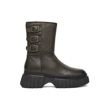 Botine dama - G-Star Raw - piele naturala - flatform - verde