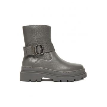 Botine dama - G-Star Raw - piele naturala - gri - design modern - talpa groasa