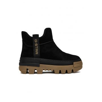 Botine dama - G-Star Raw - piele naturala - negru - captuseala interioara - talpa groasa