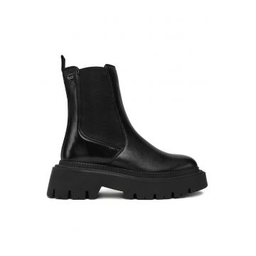 Botine dama - G-Star Raw - piele naturala - negru - constructie peste glezna - platforma -