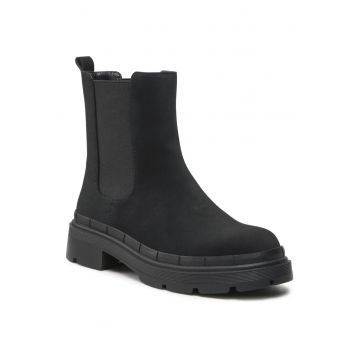 Botine dama -  piele ecologica - negru - 41 EU -