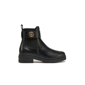 Botine dama -  piele naturala - negru -