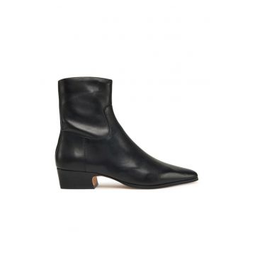 Botine dama -  Piele naturala - Negru - Negru