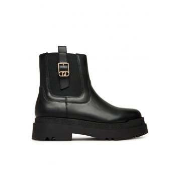 Botine dama -  piele naturalafewg - Negru