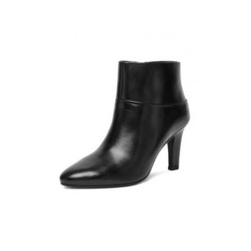 Botine dama -  piele negru - Negru