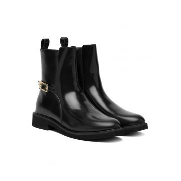 Botine dama PPJ954.24 -  Piele Negru