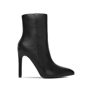 Botine dama -  stiletto - negru - material sintetic