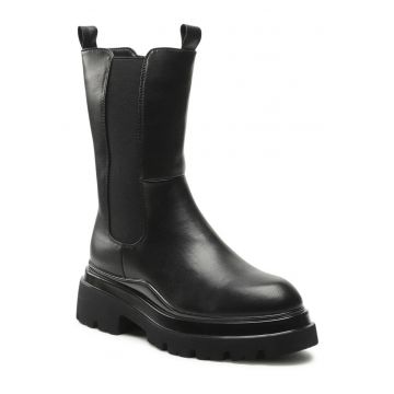 Botine de dama -  material textil - negru - 36 EU -