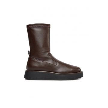 Botine de dama -  piele ecologica - maro - 36 EU -