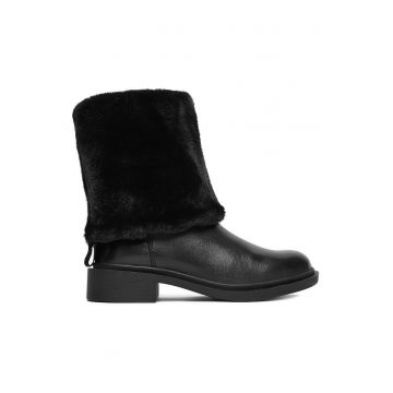 Botine  piele naturala - negre