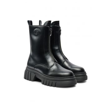 Botine  piele naturala - negre