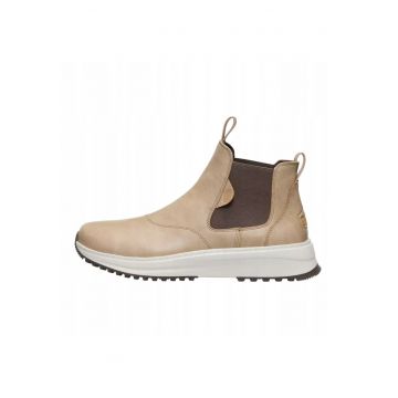 Ghete Chelsea de piele ecologica pentru Barbati - Classic Tahoe Chelsea - Bej - Bej