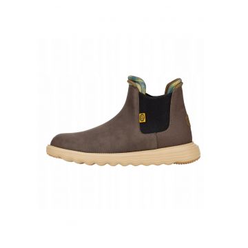 Ghete Chelsea de piele naturala pentru Barbati -  Branson Classic - Maro - Maro