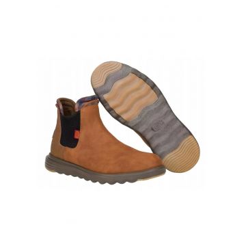 Ghete Chelsea de piele naturala pentru Barbati - Spuma EVA - Branson Classic - Maro - Maro