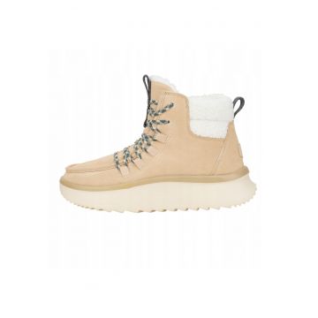 Ghete Chelsea de piele naturala pentru Femei -  Wendy Apres Cozy - Bej