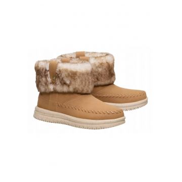 Ghete Chelsea Femei -  Classic Camden Cuff Cozy - piele maro - Maro