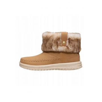 Ghete Chelsea Femei -  Classic Camden Cuff Cozy - piele maro - Maro