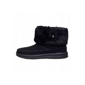 Ghete Chelsea Femei  Classic Camden Cuff Cozy - Piele Negru - Negru