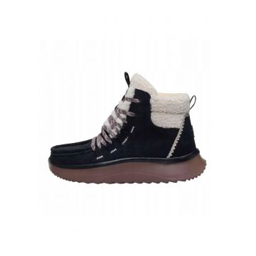 Ghete Chelsea piele intoarsa pentru Femei -  Wendy Peak Apres Suede Negru - Negru