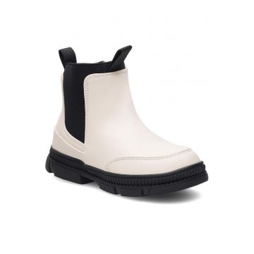 Ghete copii -  bej - plastic - fermoar -