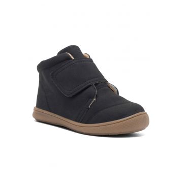 Ghete copii -  negru - material sintetic - inchidere Velcro