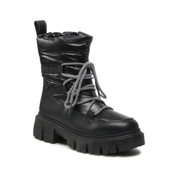 Ghete dama -  cu fermoar - negru - impermeabile -