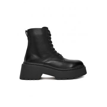 Ghete dama -  negru - material sintetic - design modern -