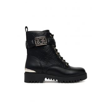 Ghete dama -  piele ecologica - negru -