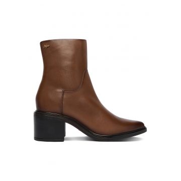 Ghete dama -  piele naturala - maro -
