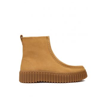 Ghete dama  Torhill Cozy - piele naturala - maro -