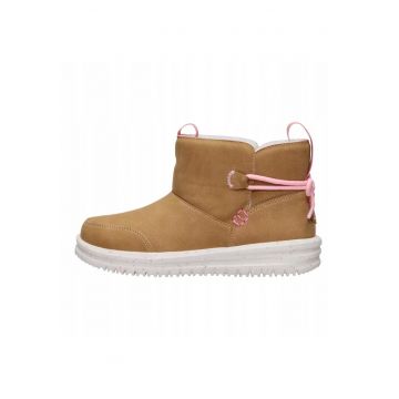 Ghete de iarna Calde pentru Fete - Camden Bow Boot Cozzy - Maro - Maro