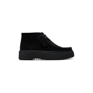 Ghete de piele nabuc Torhill-Moss - Negru