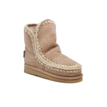 Ghete de zapada dama  Cam Eskimo 18 - bej - piele naturala