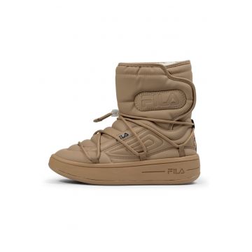 Ghete flatform cu logo - Maro deschis