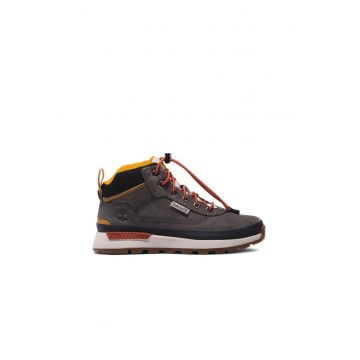 Ghete  Md Grey Nubuck - gri - piele naturala -