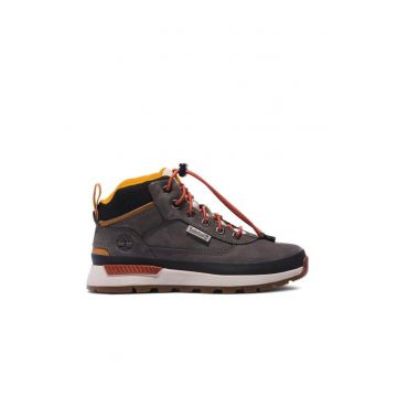 Ghete unisex -  Field Trekker Mid - piele naturala - gri - rosu -