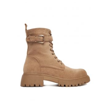Pantofi de dama -  material textil - bej -