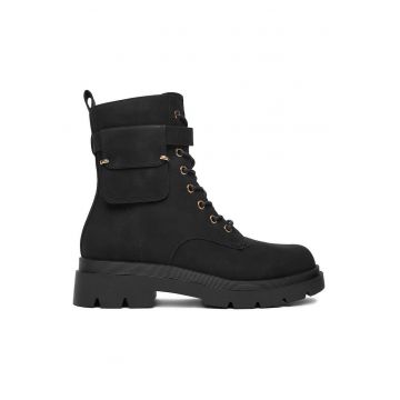 Pantofi de dama -  material textil - negru -