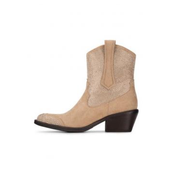 Abby botine cowboy cu strasuri