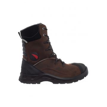 Bocanci din piele unisex cu detalii contrastante