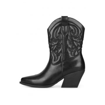Botine cowboy din piele ecologica Juul
