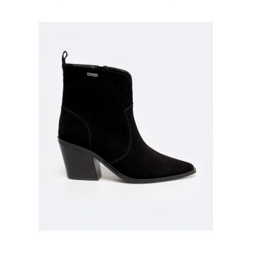 Botine cowboy din piele intoarsa