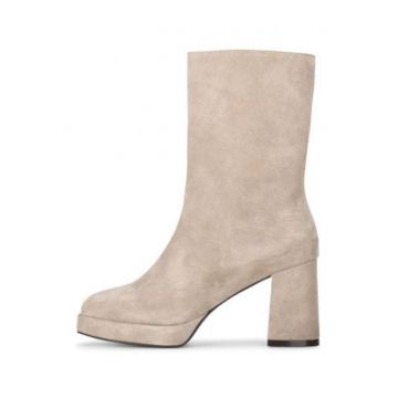 Botine cu toc masiv LEAH
