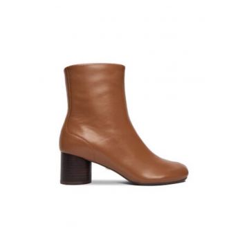 Botine dama -  maro - din piele