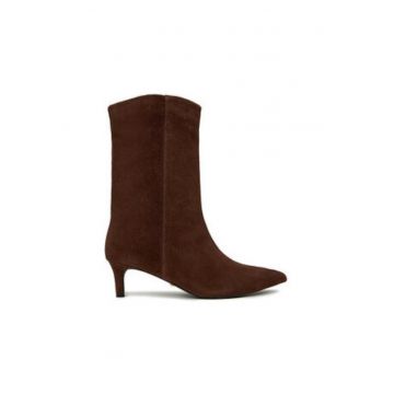 Botine dama -  maro - piele - Maro