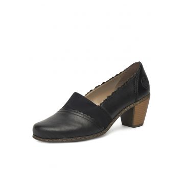 Botine dama -  piele naturala - negru 40911-00 -