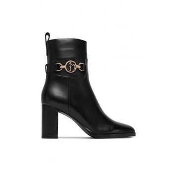 Botine dama  Piele naturala - Negru - Negru