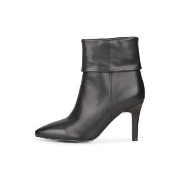 Botine din piele cu toc Hailey