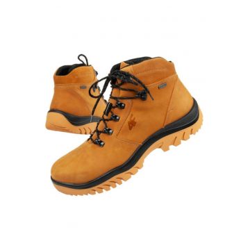 Ghete Barbati De Iarna -  Obmh258 83S - Marime 46 - Maro Deschis - Piele Crazy Horse Wr - Membrana Neodry Impermeabila - Izolatie Thinsulate - Protectie Impotriva Frigului - Glezna Inalta - Sireturi - Stabilizare