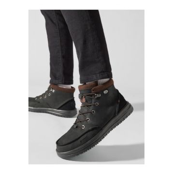 Ghete barbati  Piele naturala/Piele nabuc - Negru